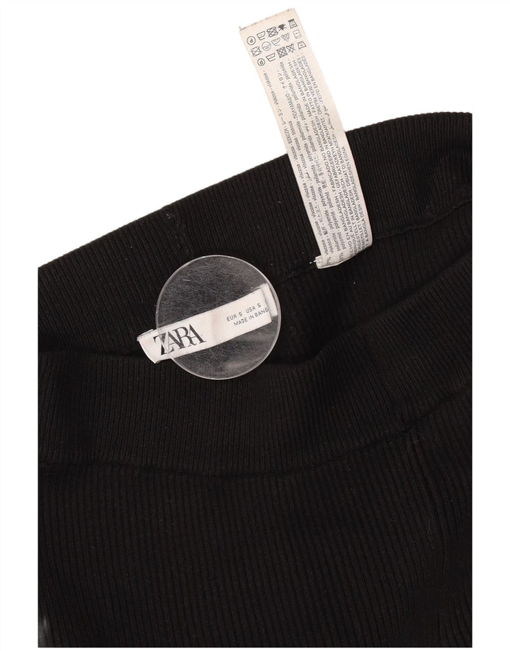 Leggings pentru femei Zara UK 8 Small Black Viscose