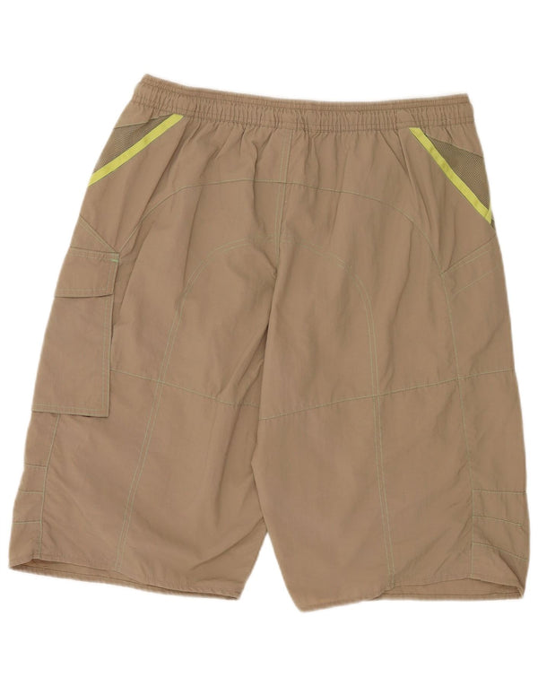 Pantaloni scurți de înot cu grafică Adidas pentru bărbați, nailon mare kaki