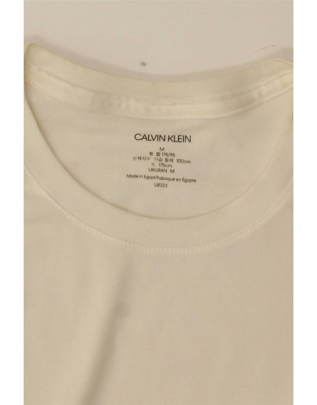 Calvin Klein Jeans Top pentru bărbați cu mânecă lungă, alb mediu