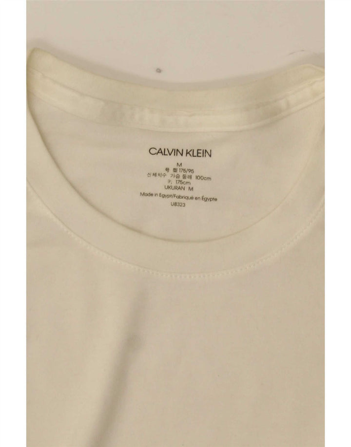 Calvin Klein Jeans Top pentru bărbați cu mânecă lungă, alb mediu