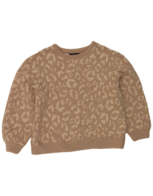Pulover pentru femei Marks & Spencer cu decolteu rotund, maro mediu, UK 14