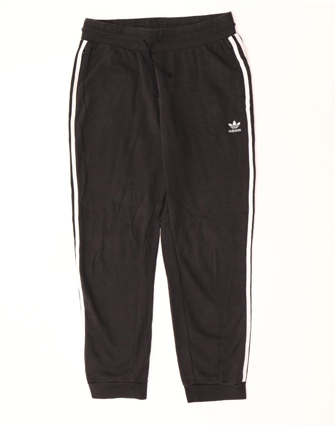 Pantaloni de trening Adidas pentru bărbați Joggeri, bumbac mediu negru