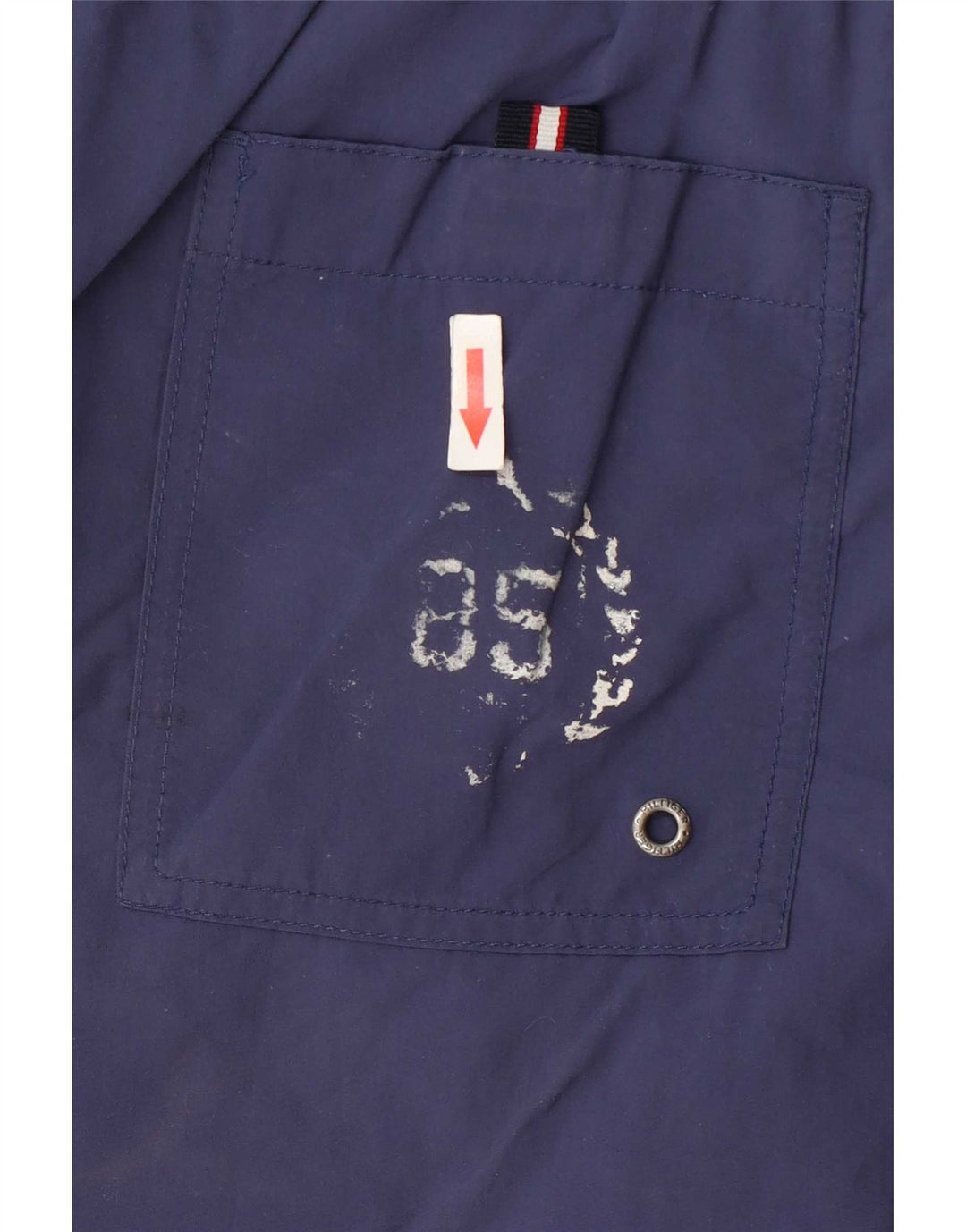 Pantaloni scurți de înot Tommy Hilfiger pentru bărbați, cu grafică cargo, albastru bleumarin mediu
