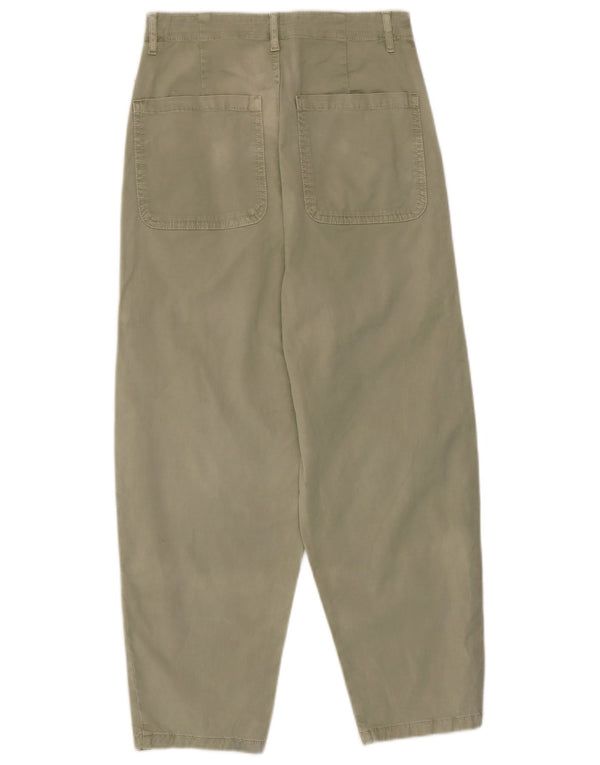 Pantaloni cargo pentru femei cu talie înaltă Zara EU 34 XS W24 L24 kaki