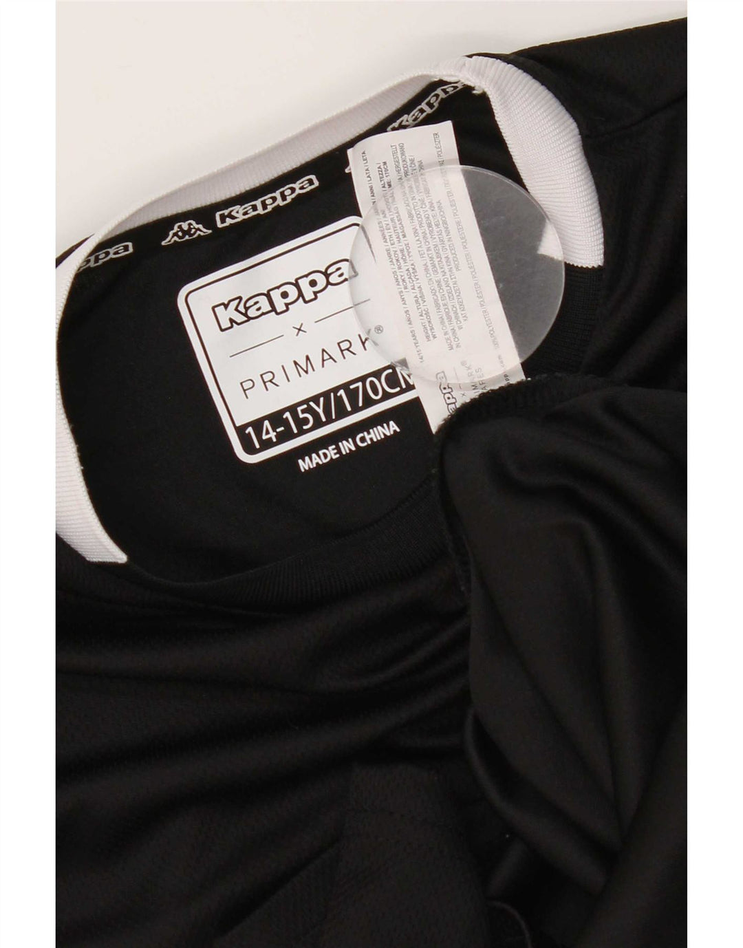 Tricou Băieți Kappa Top 14-15 Ani Negru Poliester Colorblock