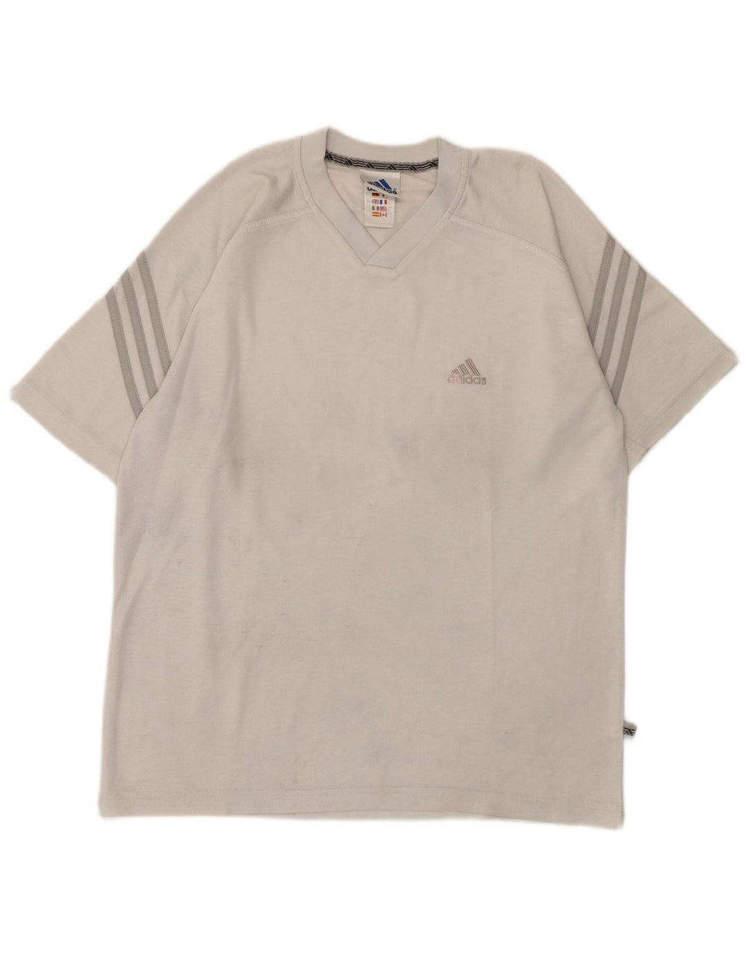 Tricou pentru bărbați Adidas Top UK 38/40 Medium Gri Poliester