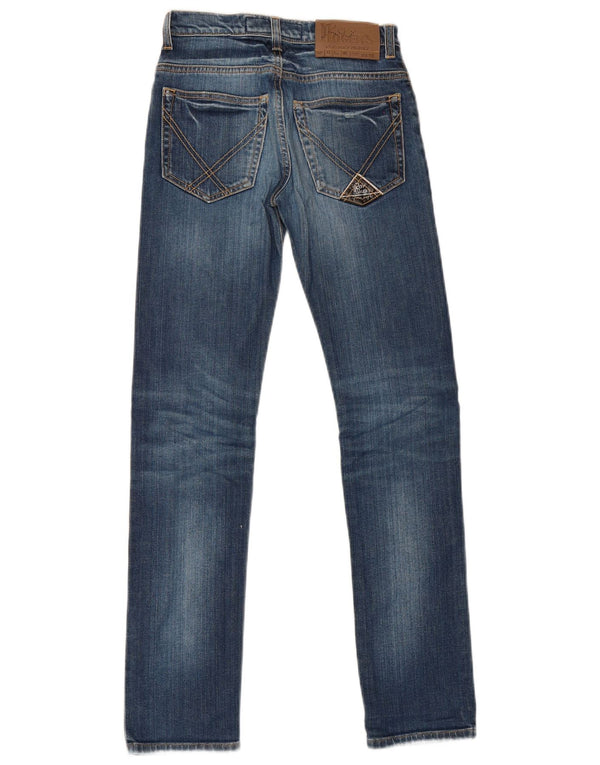 Blugi subțiri Roy Rogers pentru femei UK 12 Medium W26 L30 Bumbac albastru