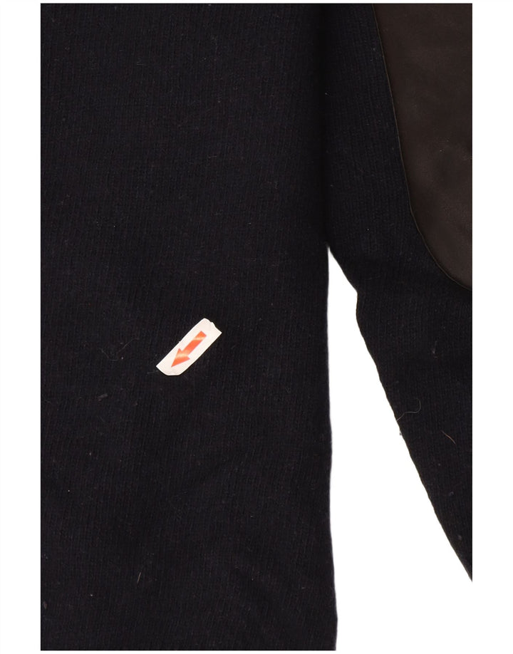 Pulover Barbour pentru bărbați, cu fermoar, cu gât, XL, bleumarin