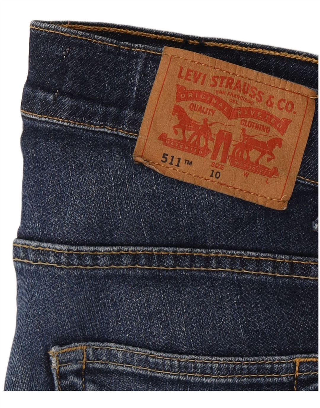 Levi's Boys 511 Slim Jeans 9-10 ani W24 L26 Blue Bumbac