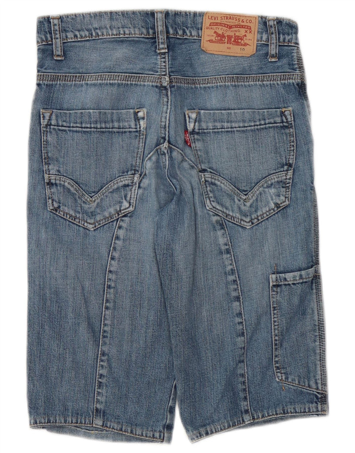 Pantaloni scurți din denim cargo distressed Levi's pentru băieți 9-10 ani W24 albastru