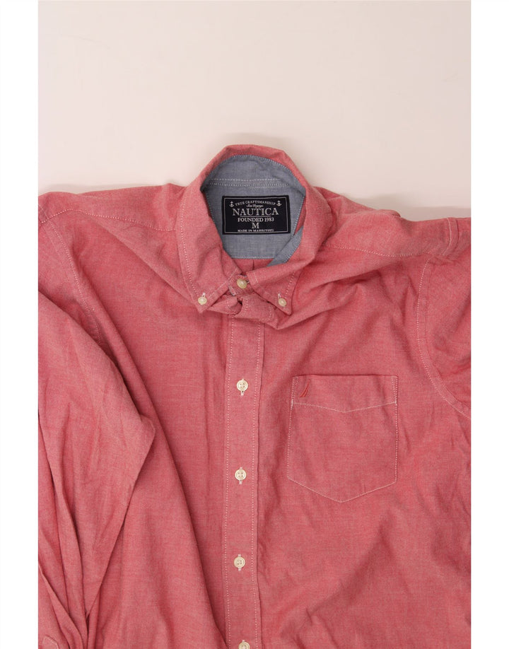 NAUTICA Mens Shirt Medium Pink Cotton Vintage Nautica and Second-Hand Nautica from Messina Hembry 