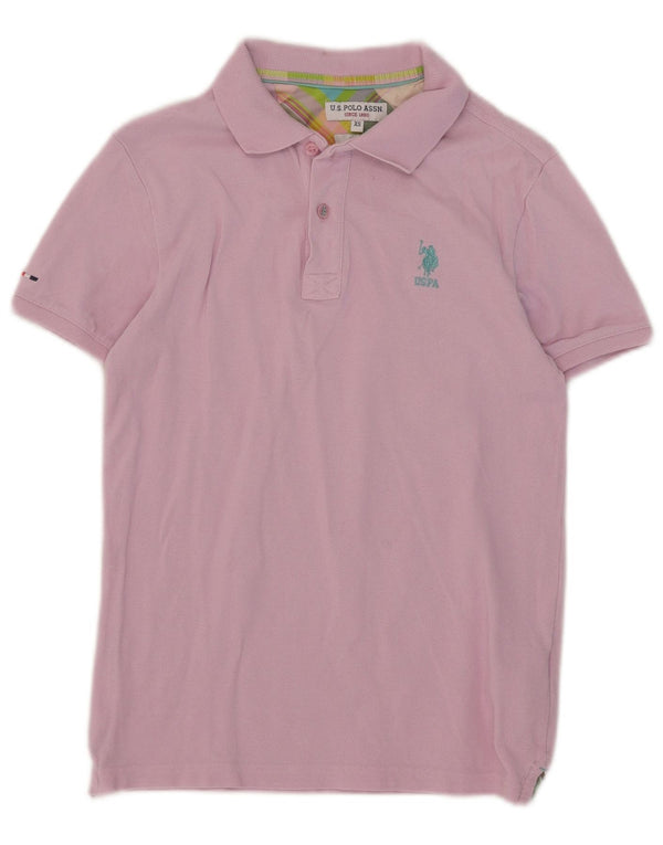 U.S. Polo Assn. Cămașă Slim Fit pentru bărbați XS bumbac roz
