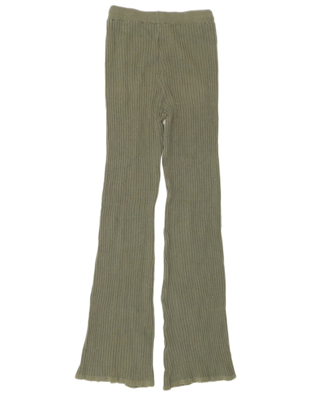 Leggings din tricot pentru femei Zara UK 12 Poliester verde mediu