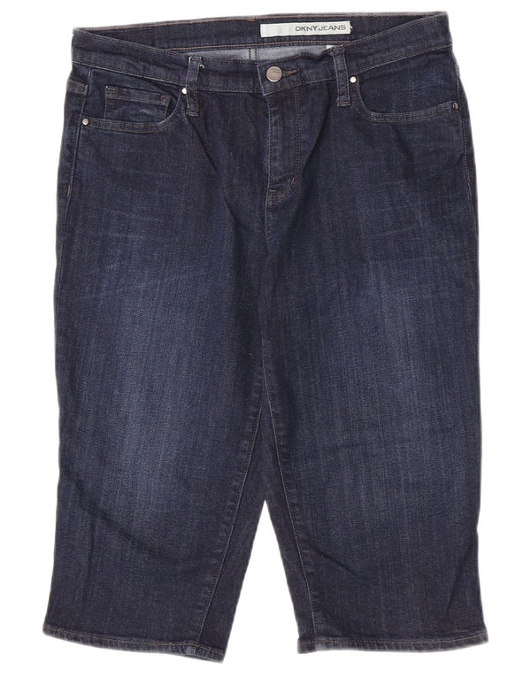 Pantaloni scurți din denim Dkny pentru femei US 8 Medium W30 Bumbac bleumarin
