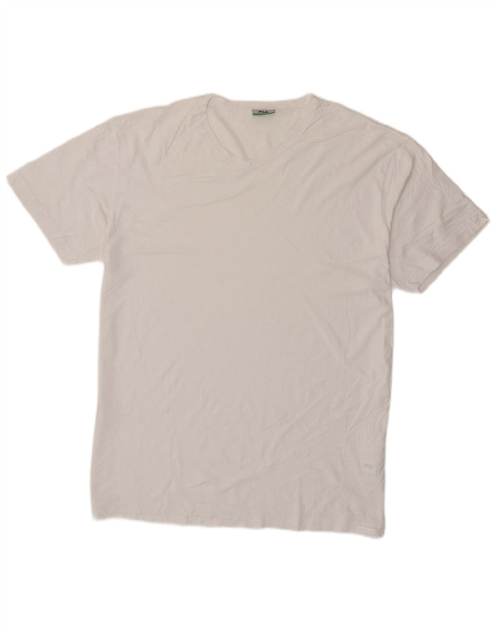 Tricou Bărbați Fila Top 2XL Bumbac Alb