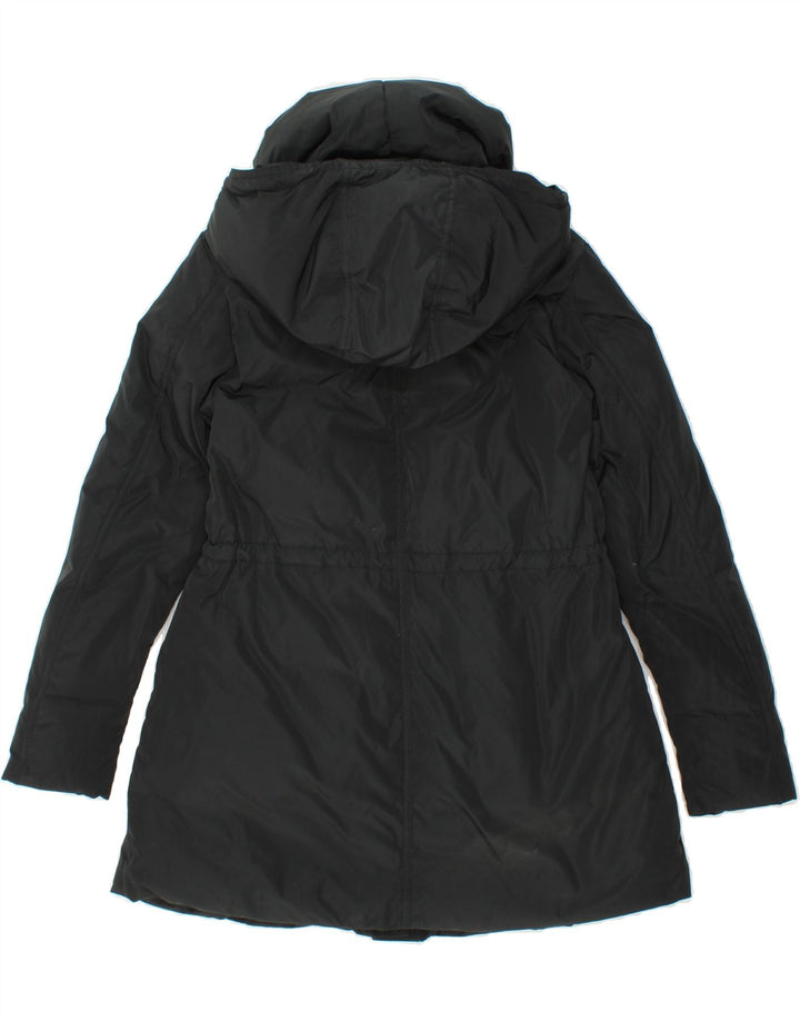 DKNY Womens Hooded Padded Jacket UK 6 XS Black Polyester Vintage Dkny and Second-Hand Dkny from Messina Hembry 