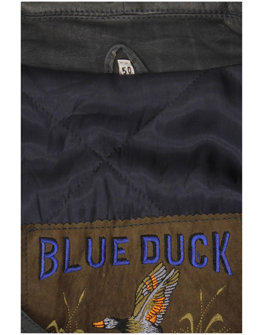 Palton din piele pentru bărbați Blue Duck IT 50 mare bleumarin