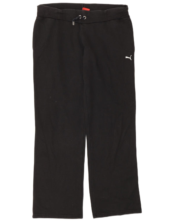 Pantaloni de trening Puma pentru femei UK 12, bumbac mediu negru