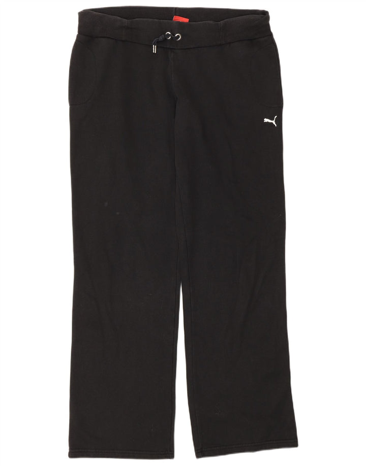 Pantaloni de trening Puma pentru femei UK 12, bumbac mediu negru