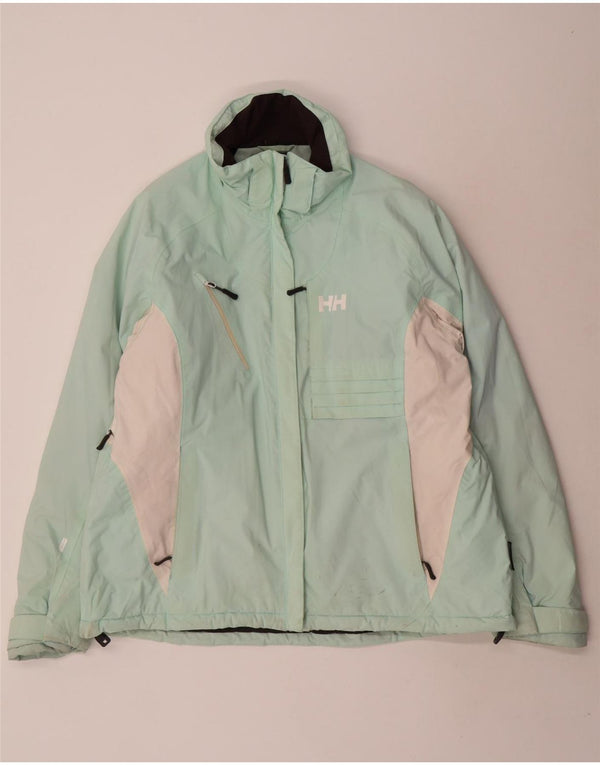 Jachetă de schi Helly Hansen pentru femei UK 20 2XL Turcoaz Poliamidă color bloc