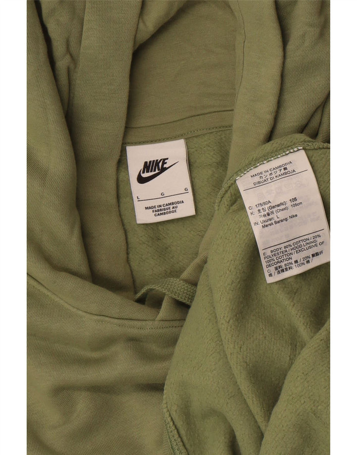 Pulover Nike pentru bărbați, bumbac verde mare
