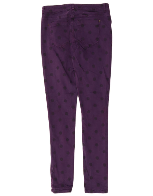 White Stuff Blugi skinny pentru femei UK 8 Small W28 L29 Purple Spotted Bumbac