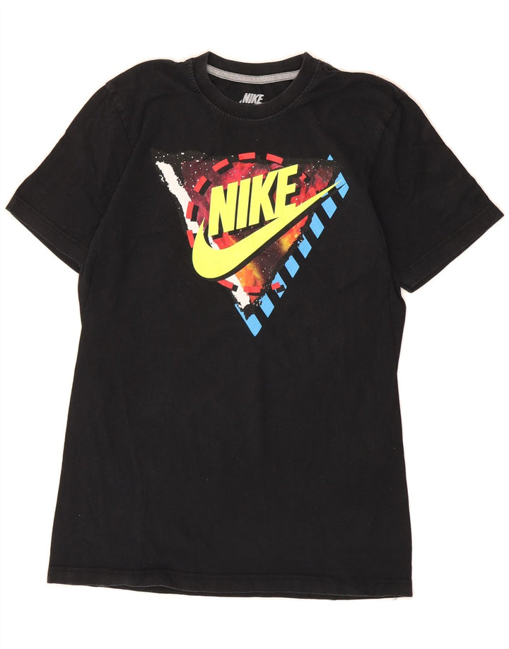 NIKE Mens Regular Fit Graphic T-Shirt Top Small Black Vintage Nike and Second-Hand Nike from Messina Hembry 
