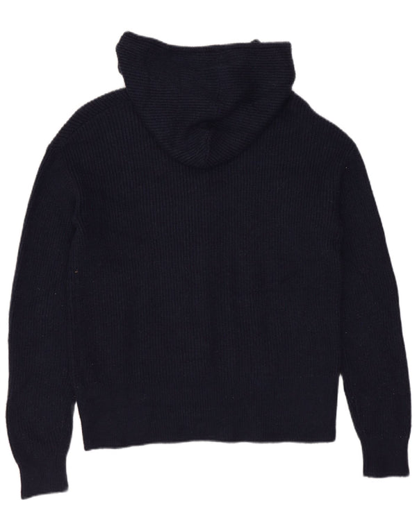 Pulover cardigan cu glugă pentru femei Marks & Spencer UK 10 Mic Bleumarin