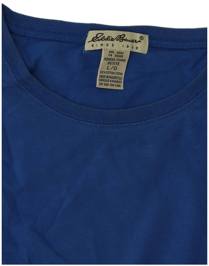 Vest Top pentru femei Eddie Bauer UK 16 mare, albastru, bumbac