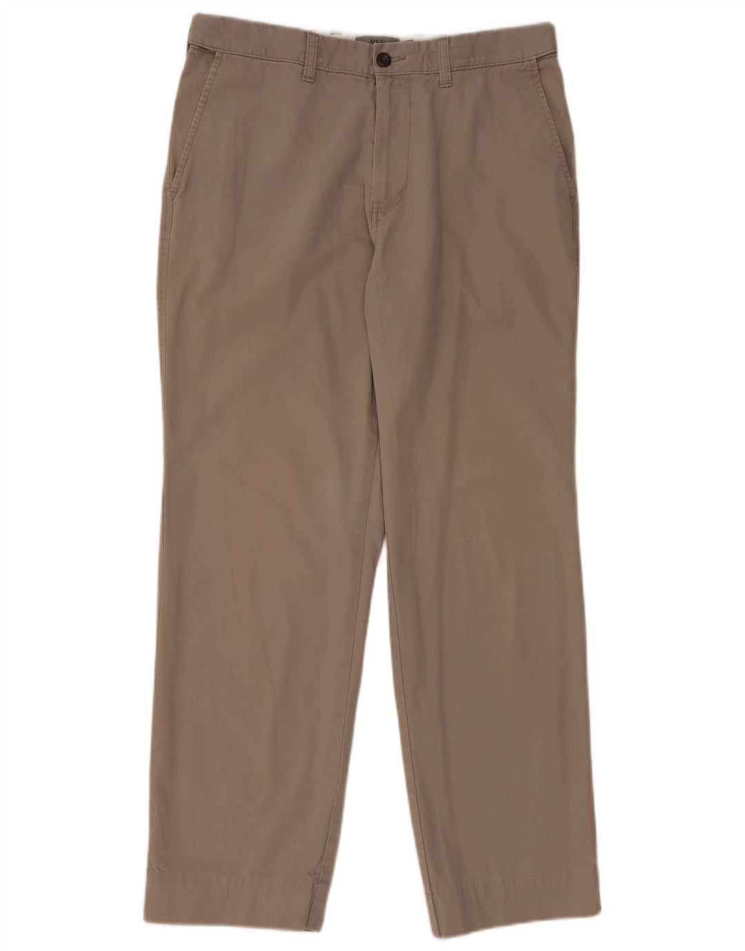 Pantaloni chino obișnuiți pentru femei Marks & Spencer L34 L29 bumbac gri