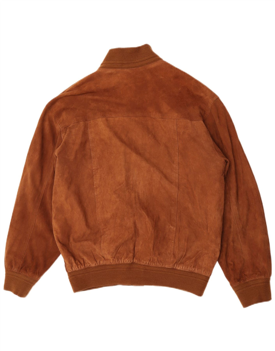 Bomber vintage pentru bărbați din piele intoarsa EU 52 XL din piele maro