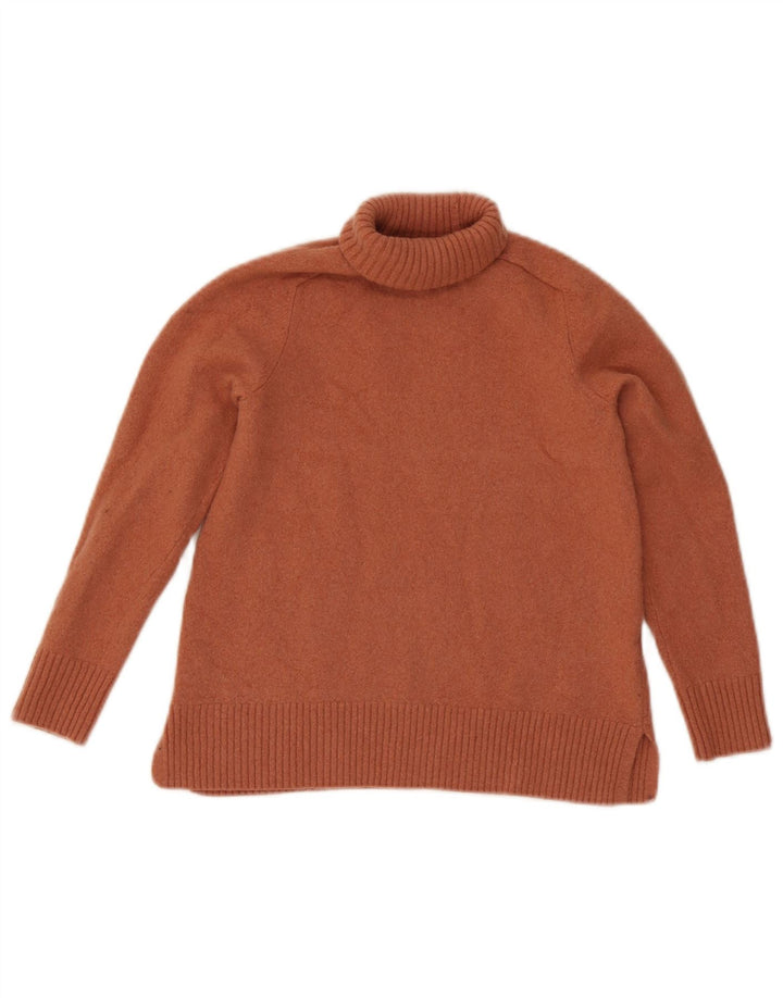 Massimo Dutti Fete Pulover cu gât rulat Pulover 7-8 Ani Lână Maro Mic
