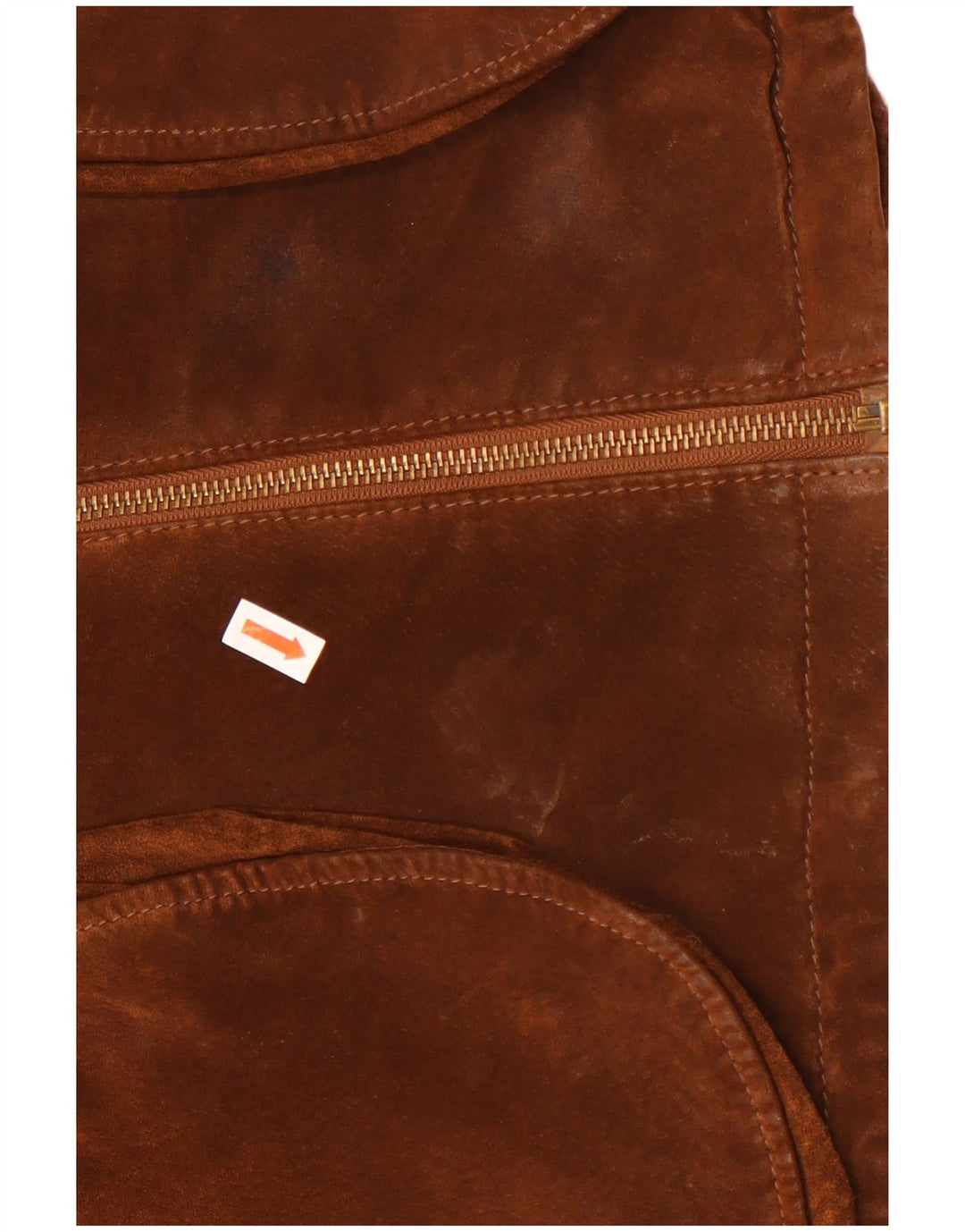 Jacheta de piele intoarsa pentru femei Conbipel IT 44 maro mediu din piele