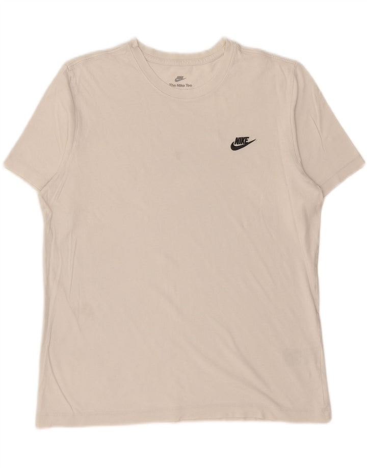 Tricou pentru bărbați NIKE Top mare, alb, bumbac