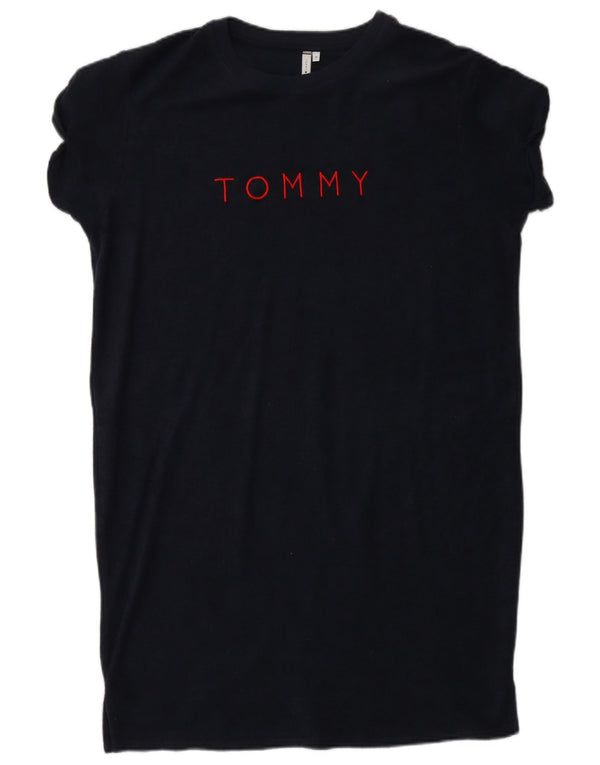 Rochie tricou Tommy Hilfiger pentru femei, cu ajustare largi, UK 12 Medium Bleumarin