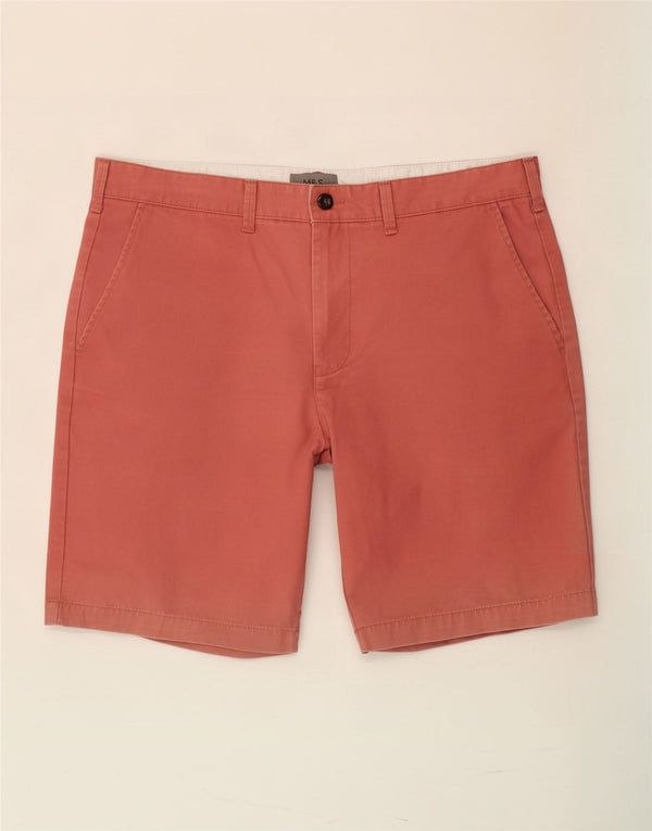 Pantaloni scurți chino pentru bărbați Marks & Spencer, mari W36, bumbac roz