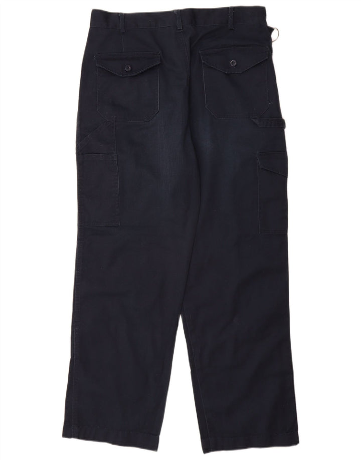 Pantaloni cargo cu fixare pentru bărbați Dickies L34 L30 poliester bleumarin
