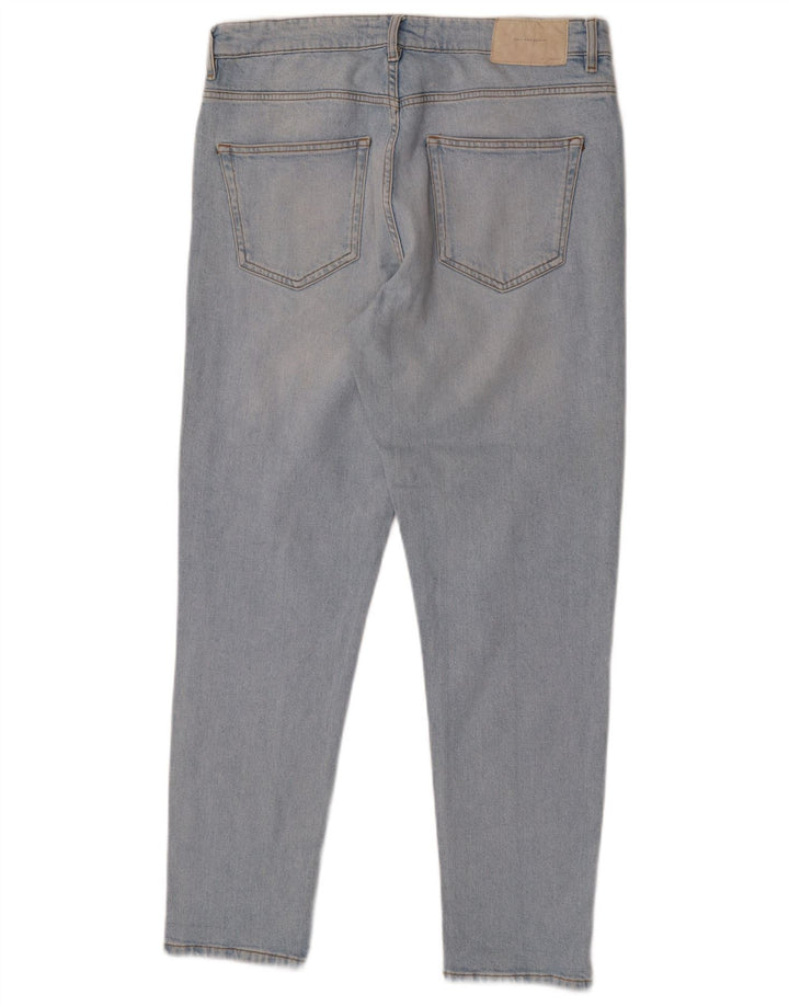 Blugi slim pentru bărbați ZARA EU 42 Large W32 L30 Albastru