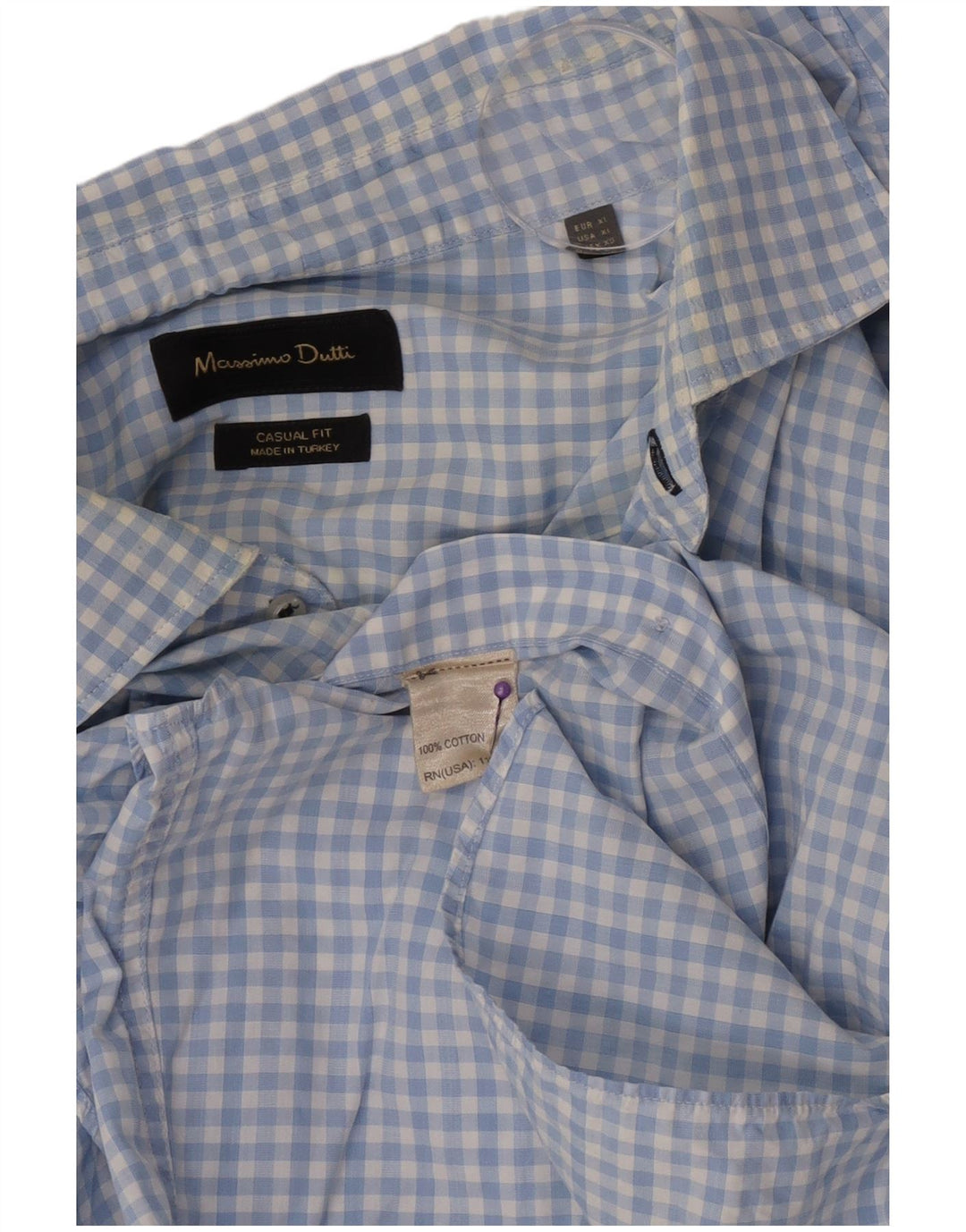 Cămașă Massimo Dutti pentru bărbați, XL, albastră, din bumbac