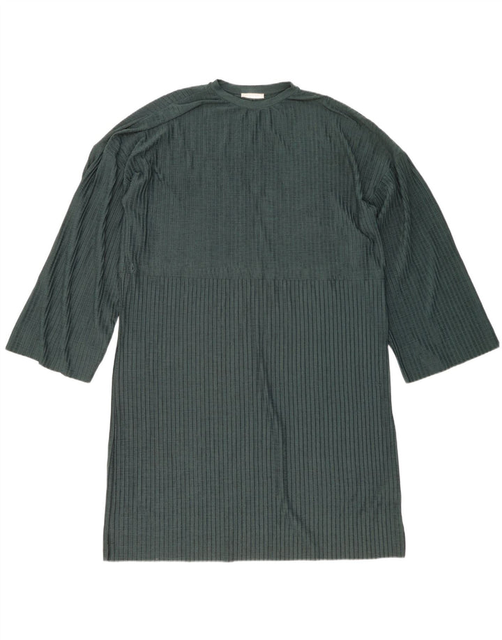 Rochie Trafaluc cu mânecă lungă, supradimensionată, pentru femei Zara UK 14, verde mediu