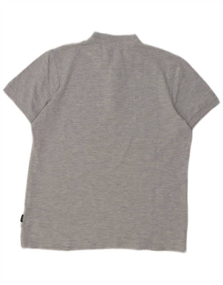 Cămașă polo slim fit Liu Jo pentru bărbați, gri mediu cu pete
