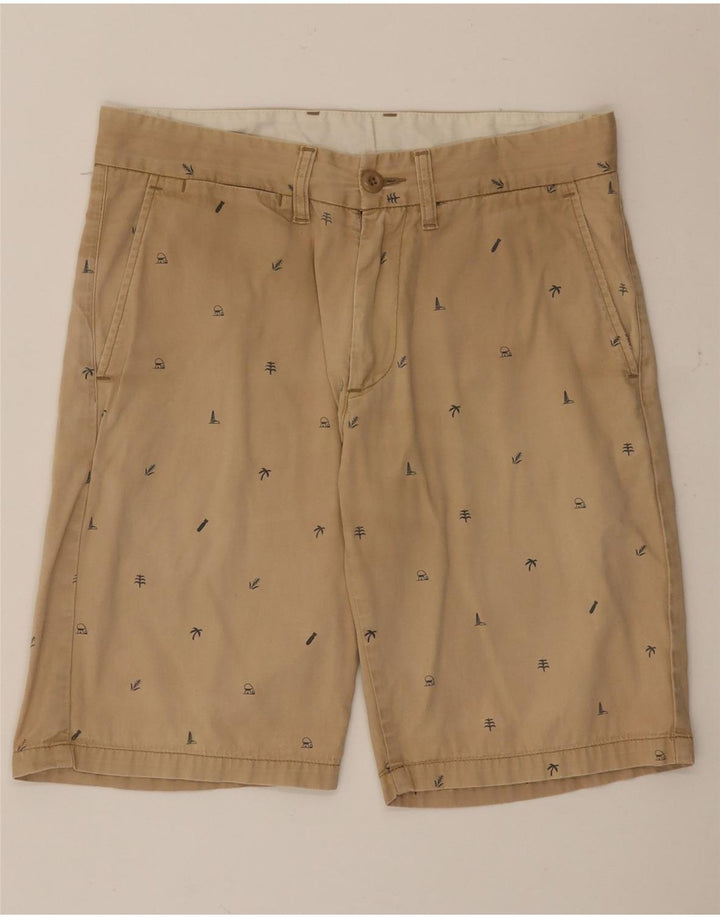 Pantaloni scurți chino cu model abstract Carhartt pentru bărbați W30 bumbac mediu bej