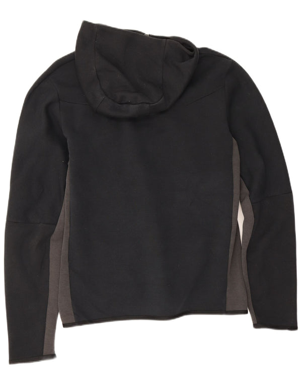 Pulover Nike pentru bărbați, cu fermoar, bumbac color bloc negru