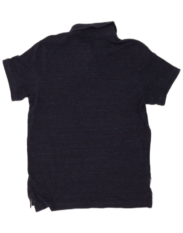 Cămașă polo Superdry pentru bărbați, cu fiti regulate, 2XL, bumbac cu pete albastru bleumarin