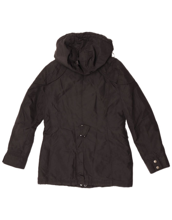 Barbour Womens Hooded Parka Jacket UK 10 Small Black