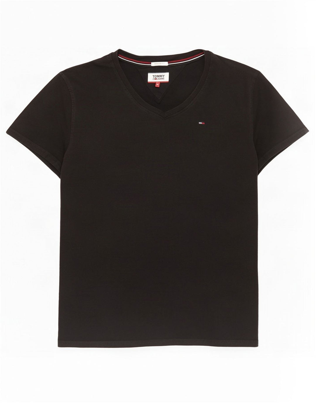 Tricou Tommy Hilfiger pentru bărbați, cu croiala normală, top mediu negru