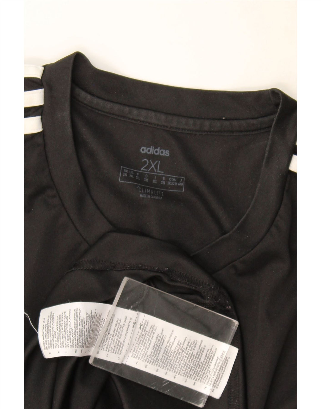 Tricou Adidas Climalite Graphic Top 2XL Negru Poliester