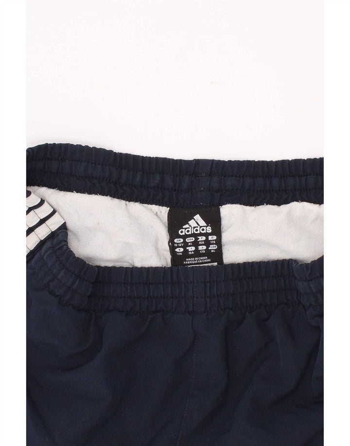 Pantaloni scurți sport pentru băieți Adidas 15-16 ani, bleumarin, poliester