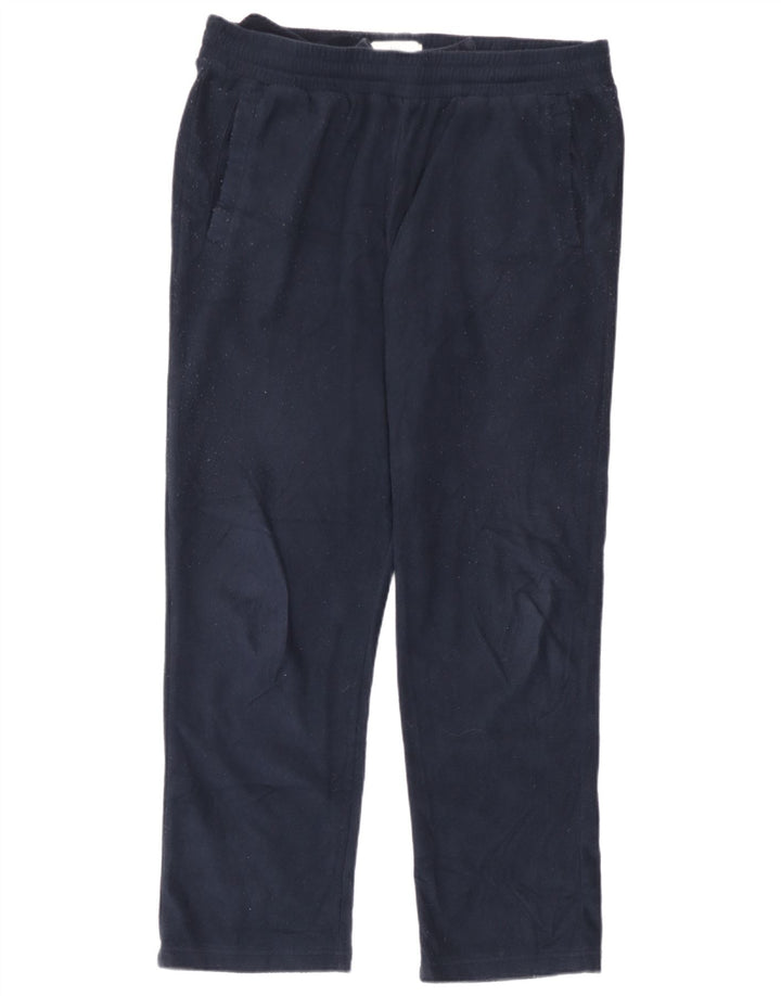 Pantaloni de trening pentru bărbați Marks & Spencer, cu tăiere obișnuită, fleece, mari, bleumarin