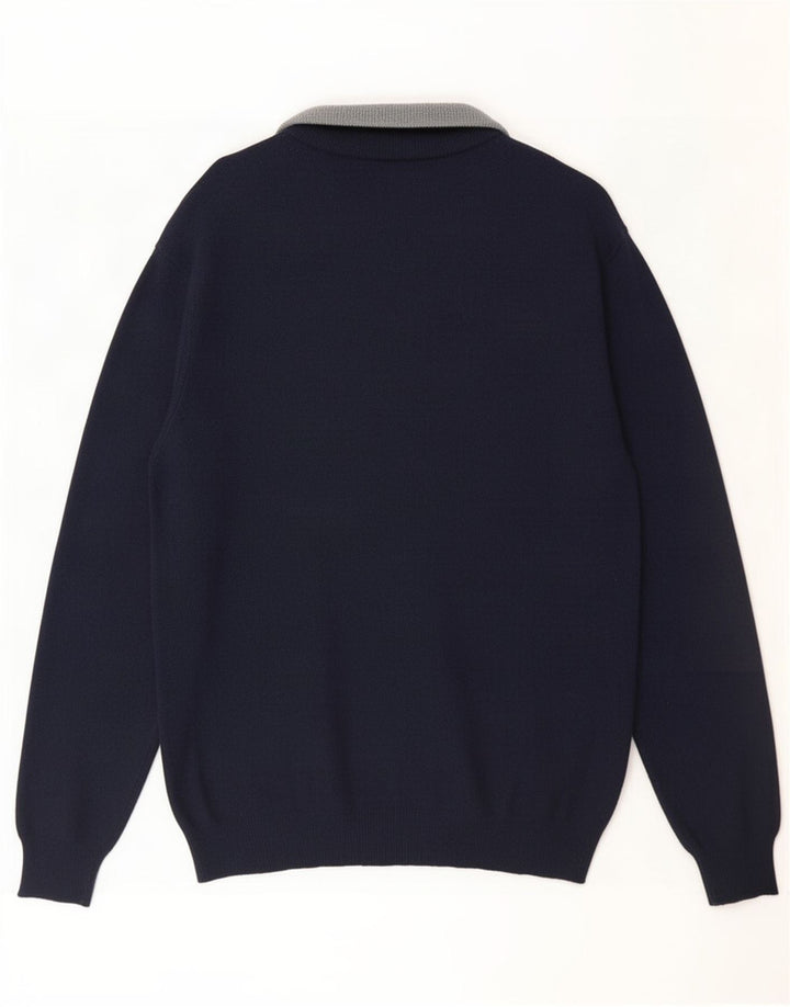 Ellesse Pulover cardigan pentru bărbați, lână mare, bleumarin